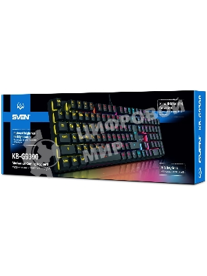 Клавиатура SVEN KB-G9300 проводная, USB Type-A, чёрный