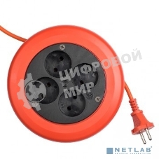 Удлинитель-рулетка EKF UBR-6-257-4-10 4x10 м без заземления ПВС 2x0,75 10А/2,3 кВт PROxima