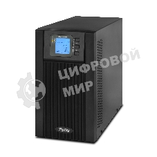 Источник бесперебойного питания Powerman Online 3000 Plus черный external battery pack (not included)(БЕЗ БАТАРЕИ)