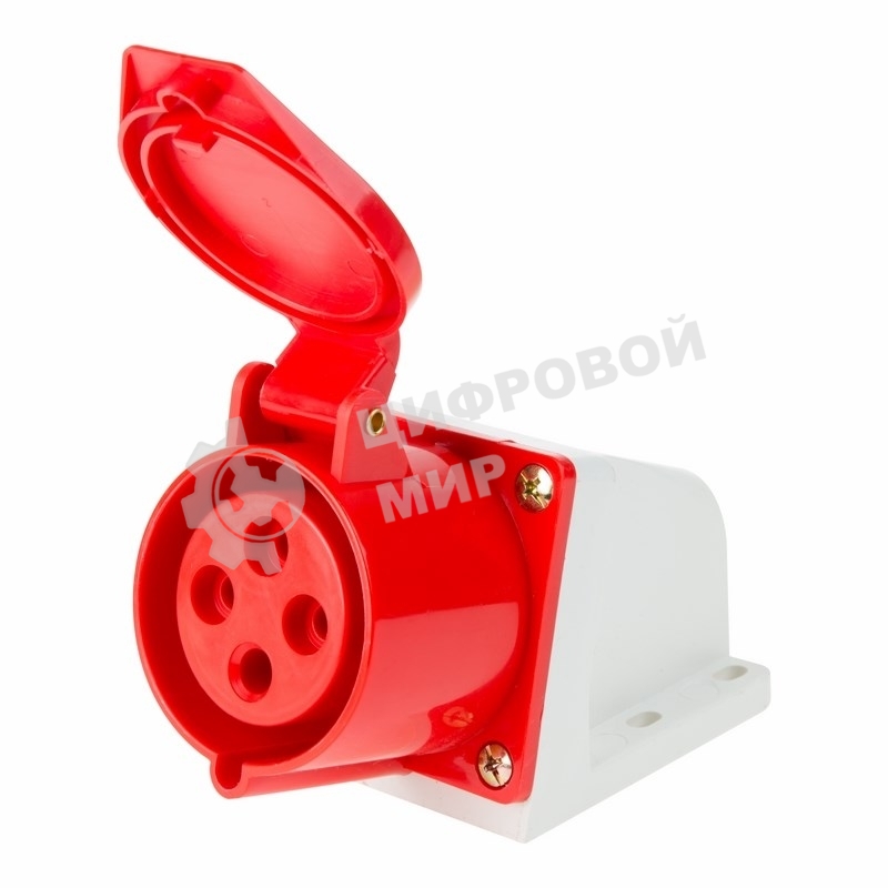 Розетка Rexant 124 стационарная 3Р+РЕ 32А 380В IP44