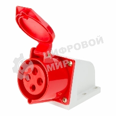 Розетка Rexant 124 стационарная 3Р+РЕ 32А 380В IP44