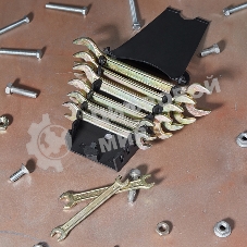 Набор ключей рожковых Rexant (6х7-20х22 мм), 8 шт., желтый цинк