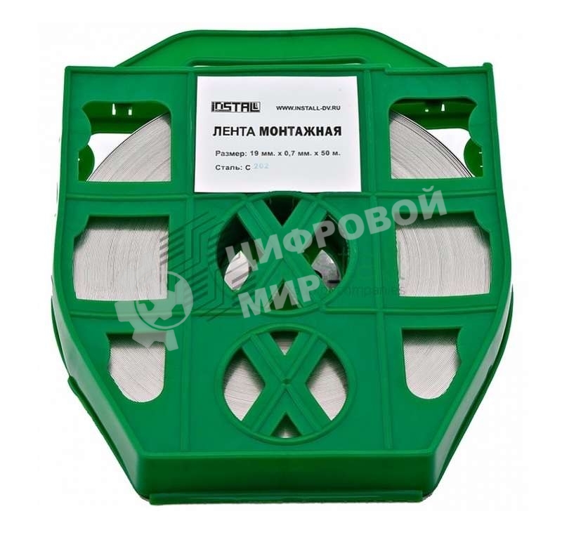 Лента бандажная C202 20х50 пластик (F 207; COT 37; F 2007; F 20.7; F 20; ЛМ-50) (уп.50м) ИНСТАЛЛ 41022
