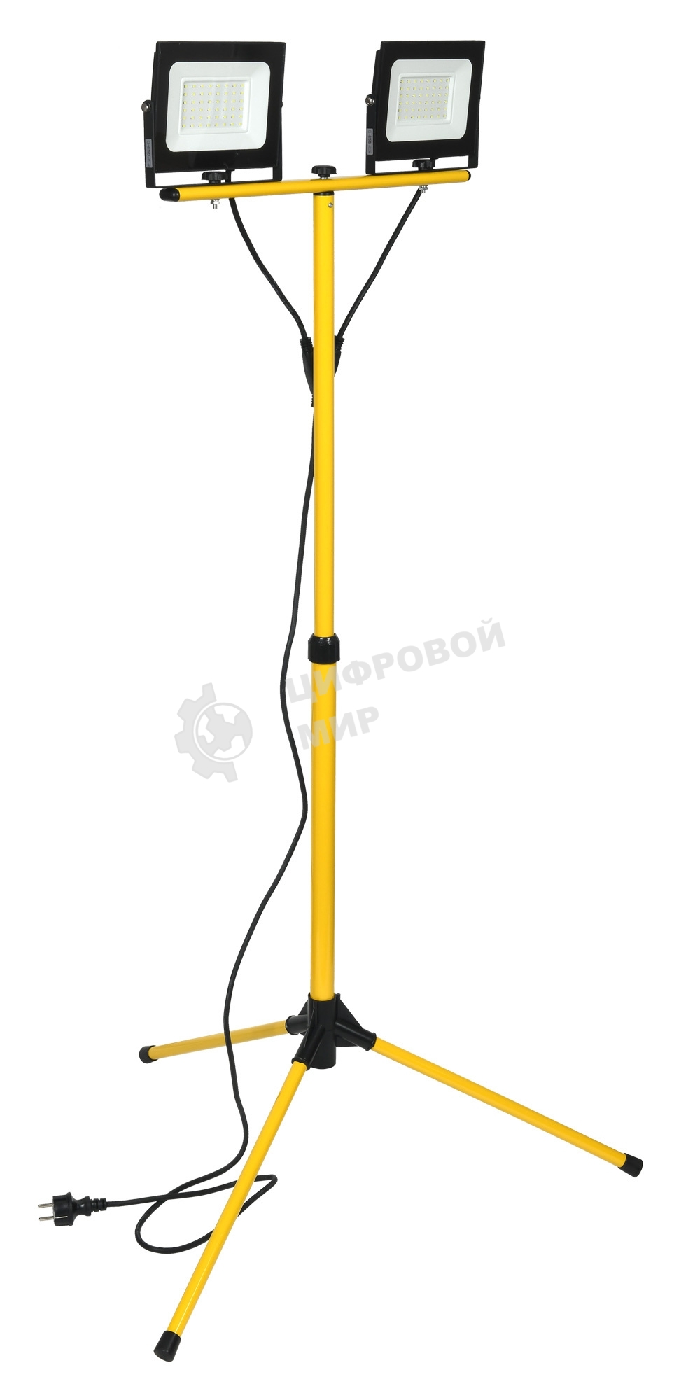 Прожектор светодиодный IEK LPDO606-2X050-65-K02 СДО 06-2х50Ш штатив 6500К IP65 черный