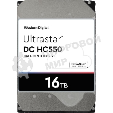 Жесткий диск Western Digital Original SATA-III 16Tb 0F38462/0F38468 WUH721816ALE6L4 OEM Ultrastar DC HC550 (7200rpm) 512Mb 3.5
