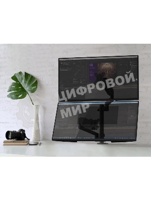 Кронштейн (держатель) ONKRON G140 для двух мониторов 13