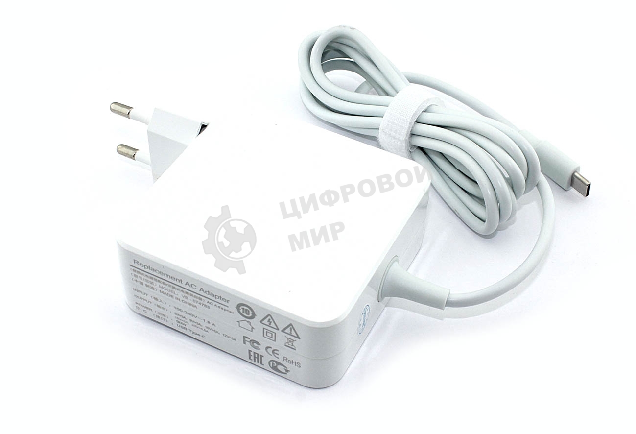 Блок питания (сетевой адаптер) для ноутбуков Xiaomi 90W USB-C (Type-C) OEM белый