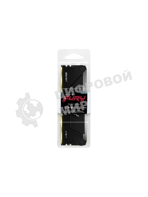 Оперативная память Kingston Fury Beast, DDR4, 16GB (1x16GB), 3200MHz, CL16, DIMM, радиатор, RGB, черный
