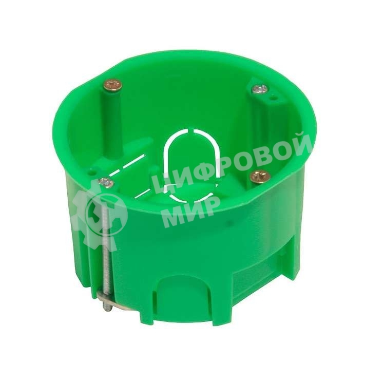 Коробка установочная СП 68х45 для гипсокарт. с метал. лапками HEGEL КУ1202