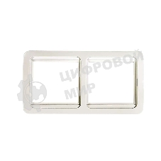 Рамка 2-м CLASSICO 2302H белый ASD/IN HOME 4680005959938