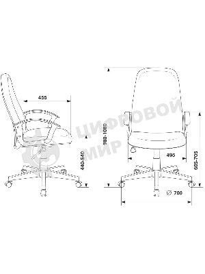 Кресло Бюрократ CH-808LT/#B 3C11 черный, ткань
