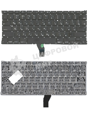 Клавиатура для ноутбука MacBook A1369 плоский ENTER без подсветки 2010+