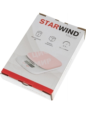 Весы кухонные Starwind SSK2157 макс. вес: 2 кг, розовый