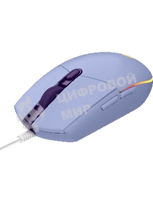 Мышь проводная Logitech G102 LIGHTSYNC фиолетовый, 8000 dpi, USB, кнопки - 6