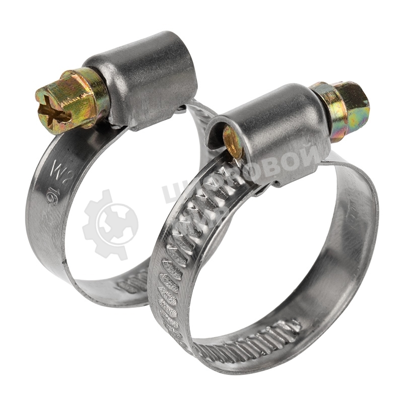 Хомут червячный Rexant 16-27-0,7 мм, (упак. 50 шт)