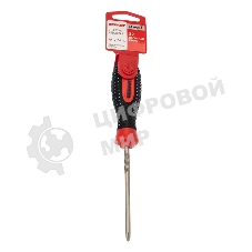 Отвертка крестовая Rexant PH 1х100 мм, трехкомпонентная рукоятка, сталь S2