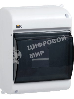 Бокс ОП КМПн 2/4 для 4 авт. выкл. прозр. крышка IP30 IEK MKP42-N-04-30-12