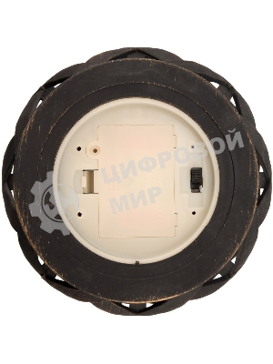 Декоративный фонарь со свечкой, плетеный корпус, бронза, размер 14х14х16,5 см, цвет теплый белый