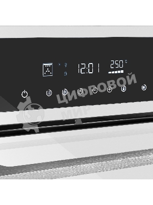 Шкаф духовой электрический Maunfeld AEOD60103W, 60л, дверца с 3 стеклами, белый