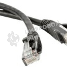 Патч-корд Lanmaster TWT UTP кат.5e, с заливными колпачками, 1.0 м, черный