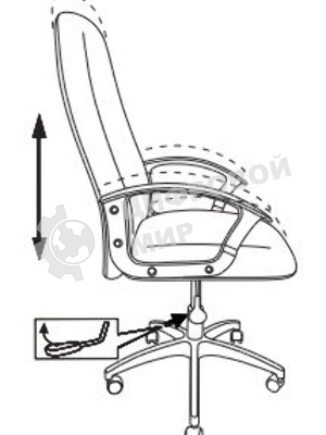 Кресло Бюрократ CH-808LT/#B 3C11 черный, ткань