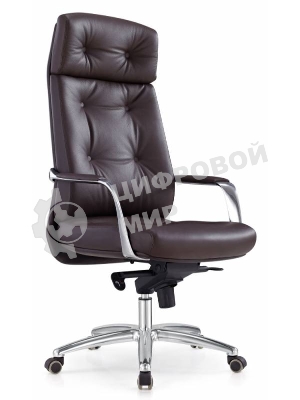 Кресло Бюрократ DAO/BROWN коричневый, кожа