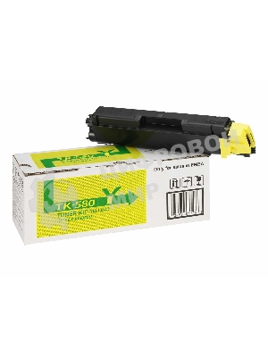 Картридж лазерный Kyocera TK-580Y (1T02KTANL0) желтый для FS-C5150DN 2800 стр.