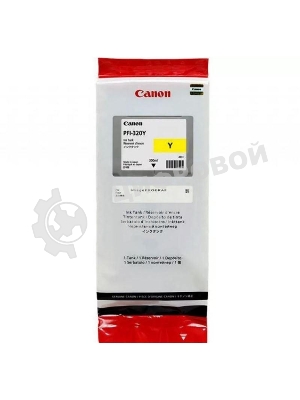 Картридж струйный Canon PFI-320 Y 2893C001 желтый (300мл) для Canon Canon imagePROGRAF TM-200/205