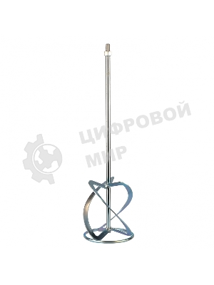 Насадка для миксера Сибртех, для легких растворов,160 х 590 мм, оцинкованная,хвостовик резьба М14
