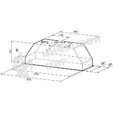 Вытяжка встраиваемая Krona Runa 600 PB черный, 60 см, 845 куб. м/ч, 53 дБ