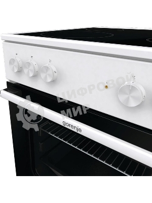 Плита электрическая Gorenje GEC6A11WG белый, конфорок 4 шт, духовка 65 л, 60 см x 85 см x 60 см