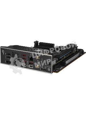 Материнская плата ASUS ROG STRIX B650E-I GAMING WIFI, AM5, AMD B650, 2xDDR5, 2xSATA, 2xM.2, 1xPCIe 5.0 x16, 1xHDMI, 1x 2.5Gb LAN, 4xUSB-A 3.2 Gen 2, 1xUSB-A 3.2 Gen 1, 1xUSB-C 3.2 Gen 2x2, 3x3.5 мм, 7.1, Mini-ITX