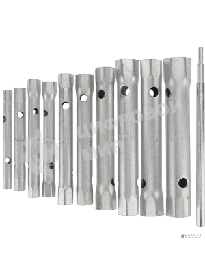 Набор ключей-трубок торцевых Rexant 6х22 мм, вороток, оцинкованные, 10 шт.