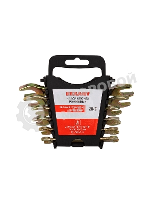 Набор ключей рожковых Rexant (6х7-16х17 мм), 6 шт., желтый цинк