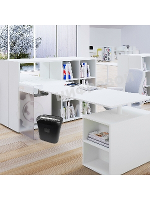 Шредер ГЕЛЕОС УД15-4, (DIN P-4), фрагмент 3,9х35мм, 8-10 лист (70г/м2), скобы, 15 литров