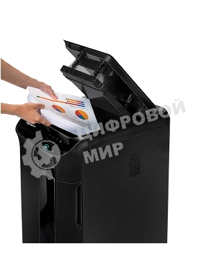Шредер Fellowes AutoMax 350C (секр.P-4)/фрагменты/350лист./68лтр./скрепки/скобы/пл.карты/CD
