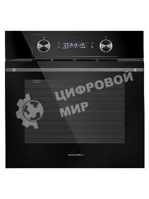Шкаф духовой электрический Maunfeld AEOH60102B, 60л, дверца с 3 стеклами, черный