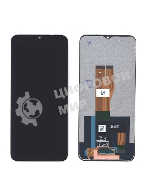 Дисплей (модуль) для Realme C30s (RMX3690) в сборе с тачскрином черный