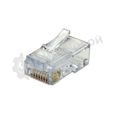 Коннектор RJ-45 Кат.5 (V) (8P8C) ExeGate под одножильный кабель (100 шт)