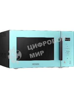 Микроволновая печь Samsung MG23T5018AN/BW голубой, 23 л, 800 Вт, переключатели - сенсор
