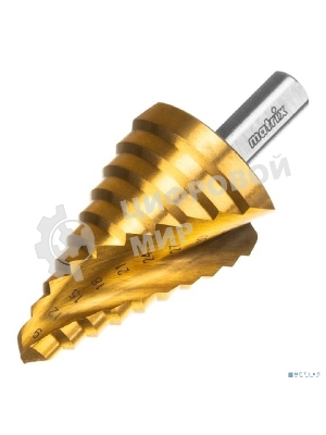Сверло Matrix ступенчатое 9-12-15-18-21-24-27-30-33-36мм hss спиральный профиль шестигранный