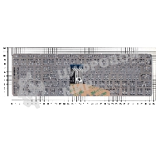 Клавиатура для ноутбука HP Spectre X360 15-CH черная с подсветкой