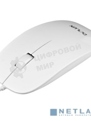 Мышь DELUX DLM-111 оптическая 3D mini, USB (2 кнопок+скролл) белая