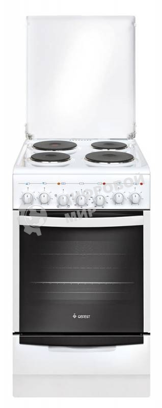 Плита электрическая Gefest 5140-02 0037 белый, конфорок 4 электрических, духовка 60 л, 50 см x 85 см x 58.5 см