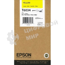 Картридж струйный Epson C13T603400 желтый для Epson St Pro 7880/9880 (220мл)