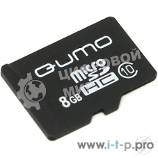 Флеш карта Micro SecureDigital 8Gb QUMO QM8GMICSDHC10NA MicroSDHC Class 10
