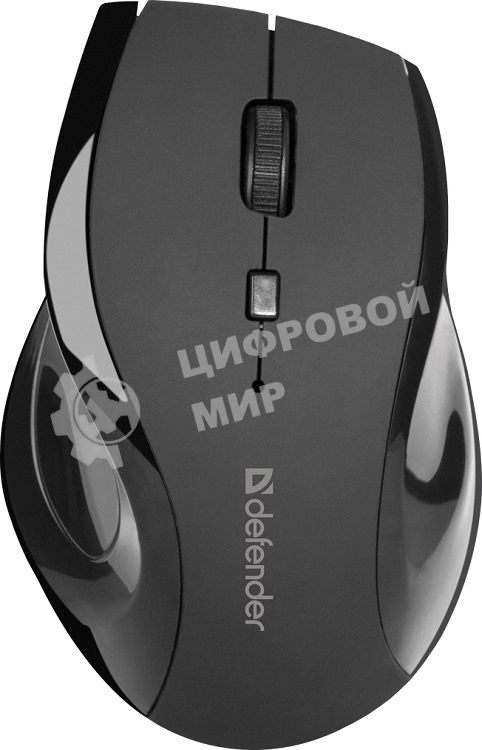 Мышь беспроводная Defender Accura MM-295 черный, 1600 dpi, радиоканал, USB, кнопки - 6