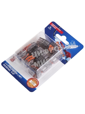 Соединительная клемма многоразовая Rexant 2-х проводная, прозрачная (0,08-4 мм²), (10 шт.)