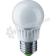 Лампа светодиодная Navigator NLL-G45-7-230-4K-E27 7Вт шар 4000К белый E27 560лм 176-264В