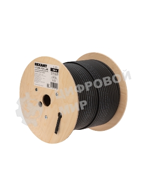 Кабель греющий Rexant (нагревательный) саморегулирующийся SRL16-2CR, экранированный, 16Вт/м, 0,9мм2/105м, 200м